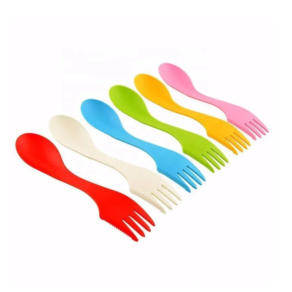 3 in 1 Multi Function Plastic Spoon Knife and Fork