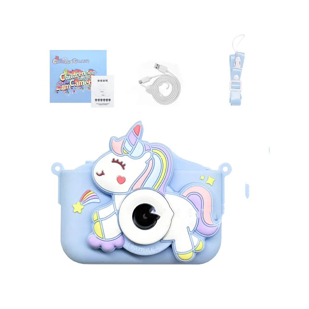 New Arrival Cartoon Kids Digital Camera Mini Fun Style HD Dual Lens Photography Toy Gift Children Daily Use