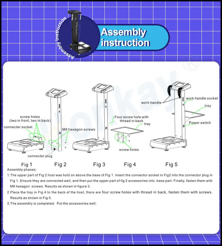 Body Composition Analyser Fat Analyze Bmi With Pc Software Smartphone ...