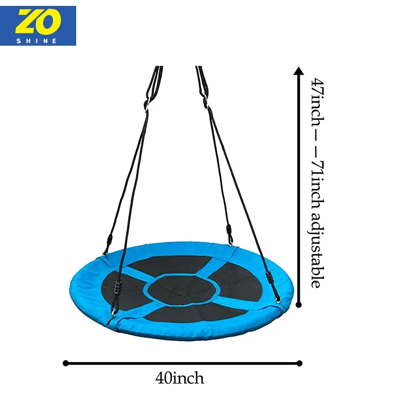 Zoshine Zhejiang Tree Swing Bed 2 Person Round Cheap Kids Flying High Tree Swinging Chair Outdoor Large