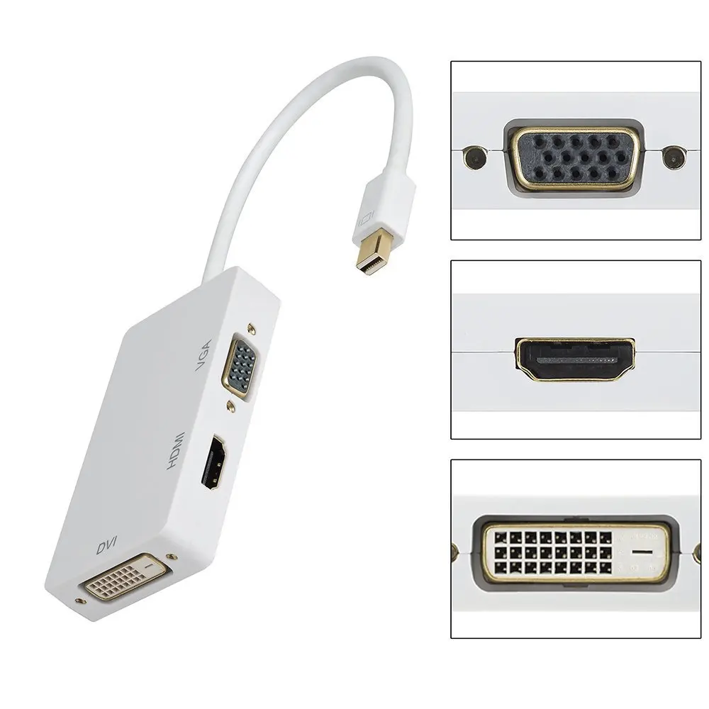 Mini DP to VGA HD DVI Adapter in Video Hub
