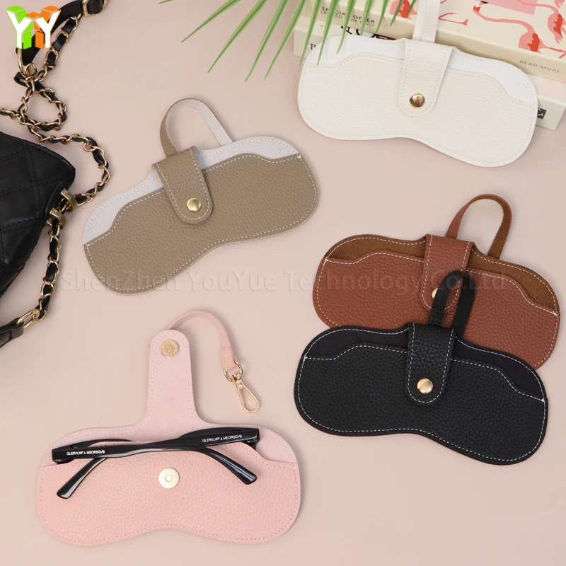 Custodia Per Occhiali In Pelle PU - Portaocchiali Portatile Con Magnete, Per Donna E Ragazza - Foto 11