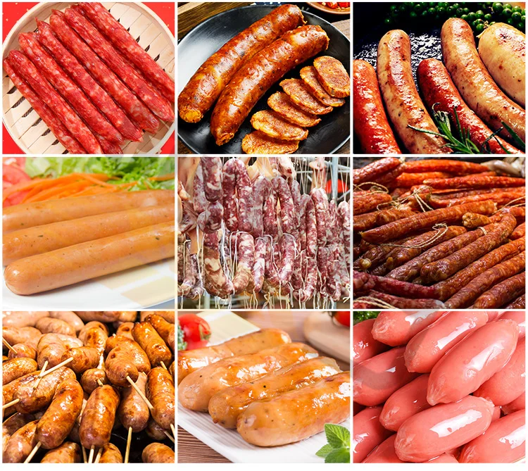 MY the Cheapest Salami Sausage Make Machine Hydraulic Sausage Stuffer Sausage Production Line
