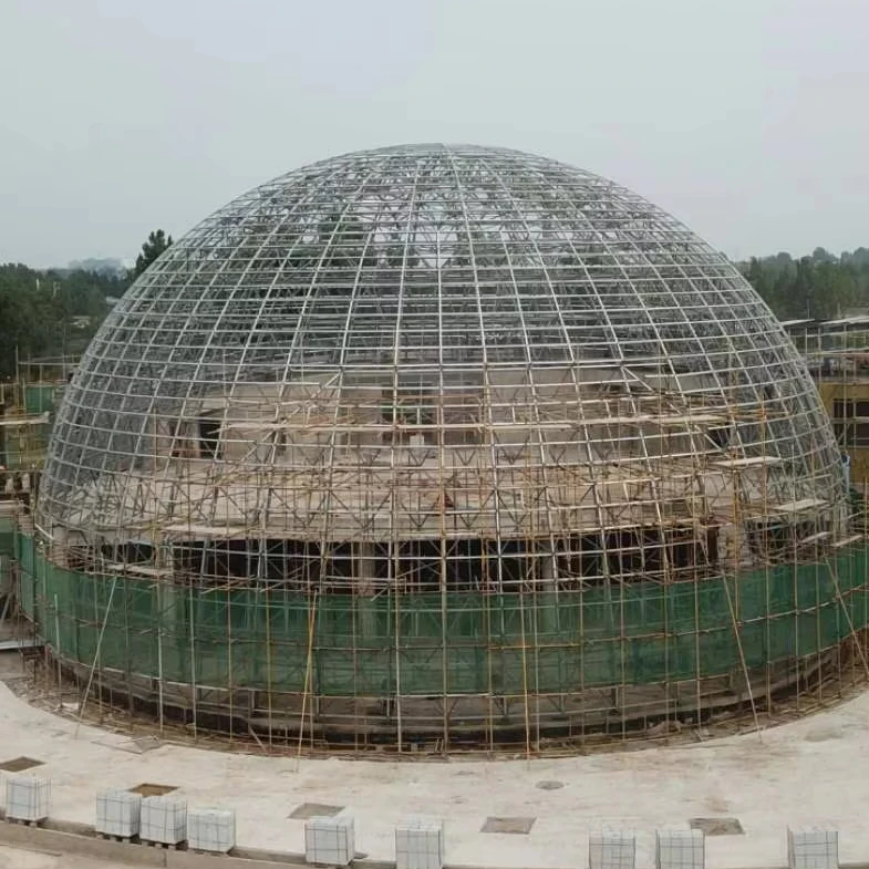 Modern School Half Dome Building Prefabricated Steel Space Frame Structure for Warehouse Use Light Type