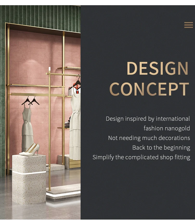 Luxury Clothes Rail - Elegant Display for Women's Garments
