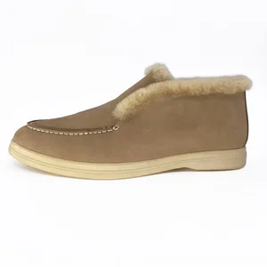 Wholesale Custom Ladies Ankle Boots Women Shoes Chunky Block Flat Boots