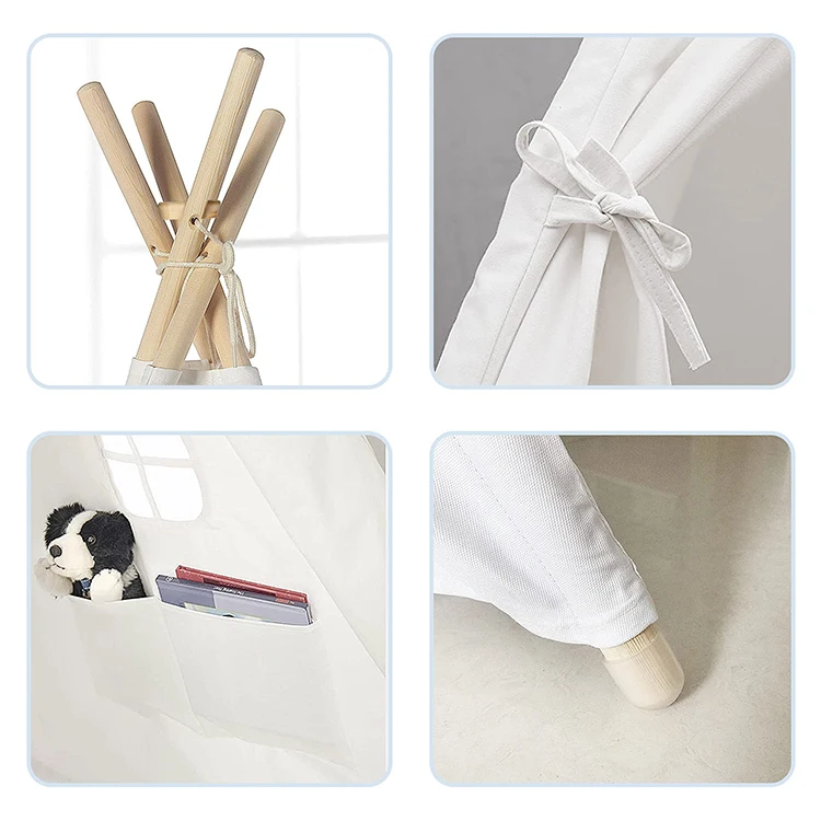 Крытый крошечные дома Замок принцессы 100% хлопок холст детская вигвама Игровая палатка для