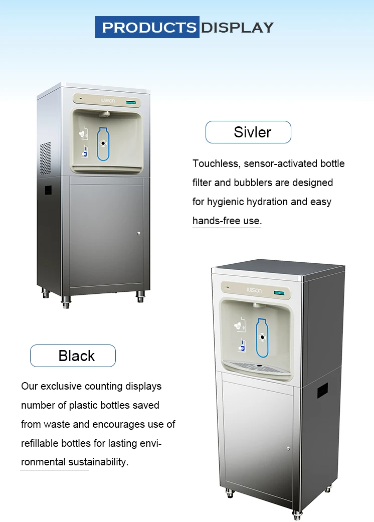 Factory Price Stainless Steel Water cooler Freestanding Large Capacity Water Dispensers Alkaline Filter For Office Use factory