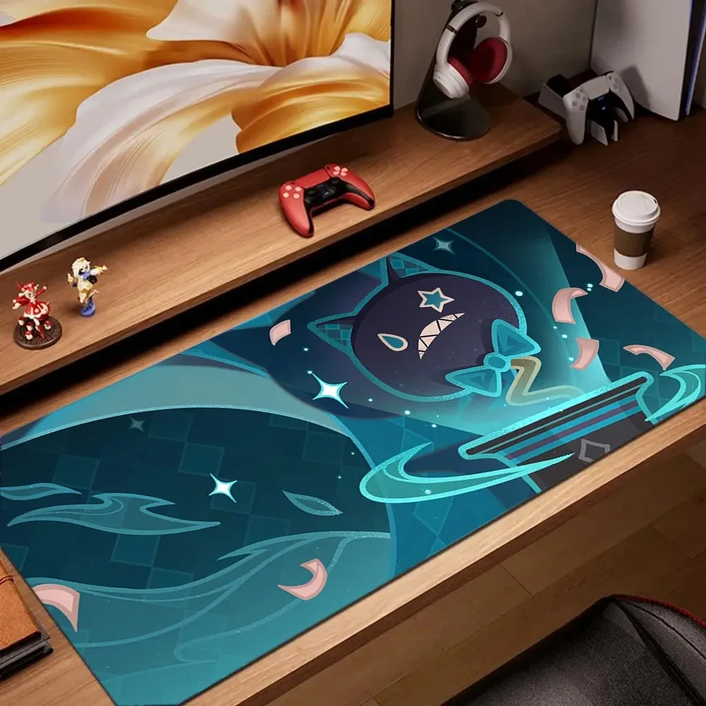 Genshin Impact Character Pattern Stylish Cool PC Gaming Mouse Pads Gamer Mats Teclado Pa aperçu 23