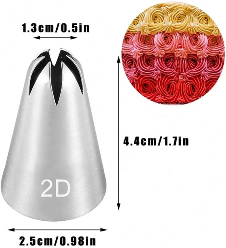 DUORUI Lot De 5 Douilles à Glaçage En Acier Inoxydable Forme Ronde - Embouts Pâtisserie