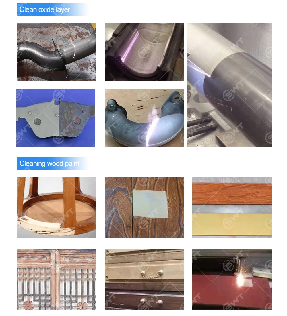 Strip Paint 200w 300w 500w 1000w Stripping Laser Cleaning Rust