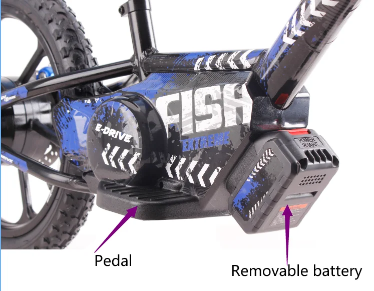 200w 24v 2.5ah 16" Stacyc Style Disc Brake Mini Kids Electric Balance