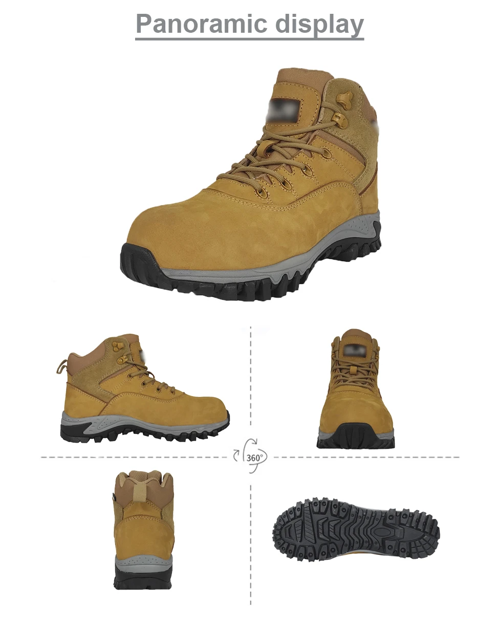 VITOSAFE Fashion Oil Resistant Anti-smashing Rubber Outsole Sports Work Boots Safety Shoes Zapatos de seguridad supplier