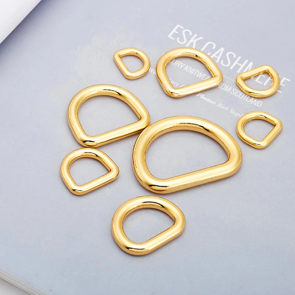 Golden, 1 inch / 25mm 4 Different Size zinc Alloy D Rings D-Ring with Screw,Buckles  Dismountable Screw for Buckle Straps Bags Belt,Purse Making, Bag Making,Bag  Replacement, 8 Pieces per lot AT73 