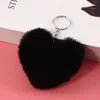 Petit coeur pêche noir -8cm