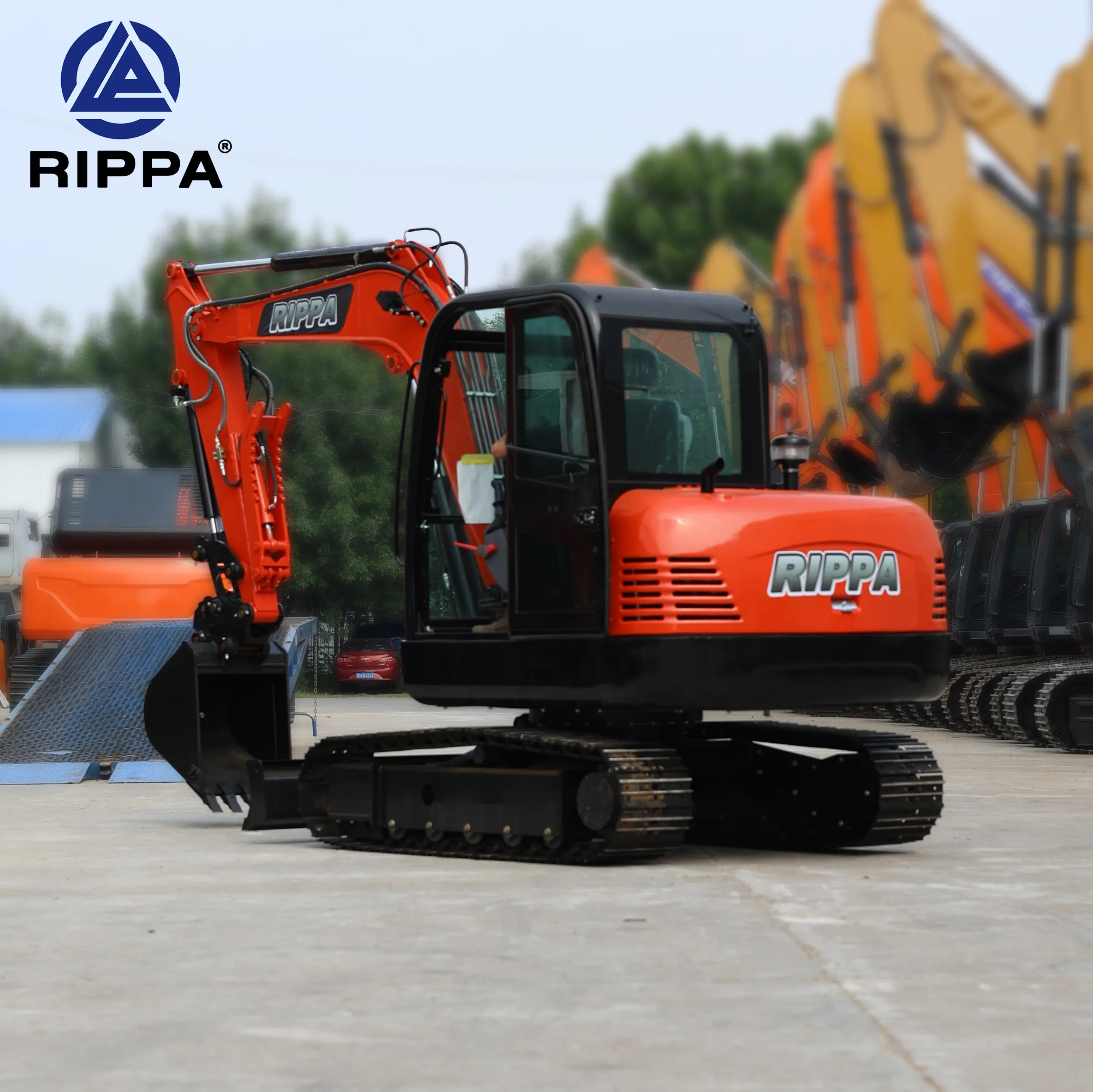 Free Shipping Kubota Excavators Machine Crawler Digger 6 Ton EPA Engine Excavator Home Mini Excavator for Sale