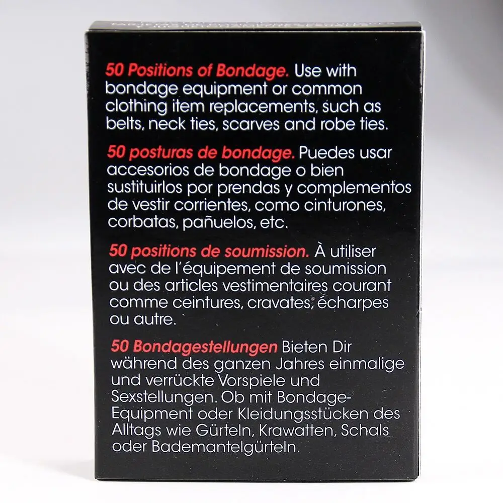 Jeu de Cartes Amusant pour Adultes – Flirt en Chambre, Positions Sexuelles pour Couples