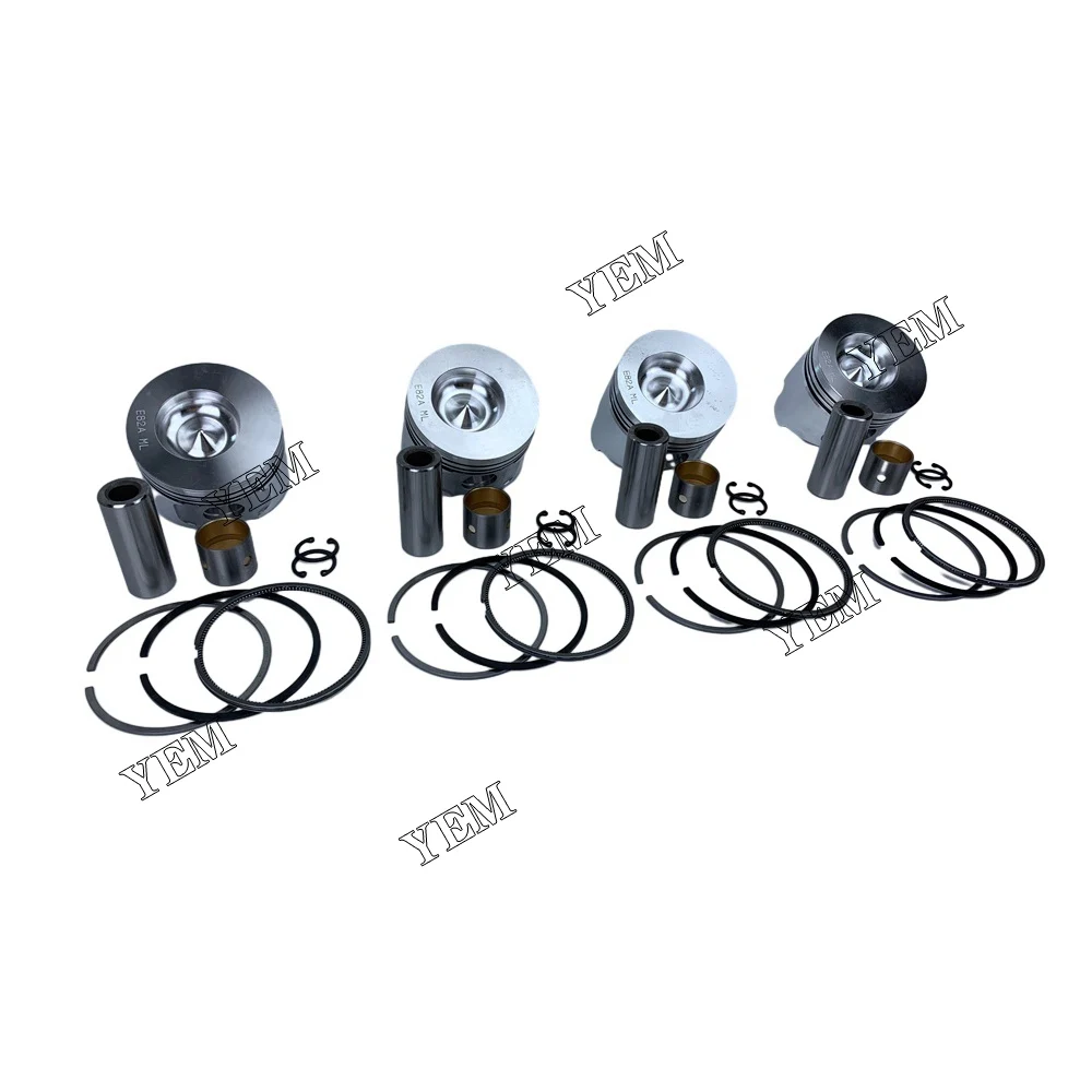 Piston Kit W/ Ring for Yanmar 4TNE82 4TNE82E Industrial Engine Parts 4