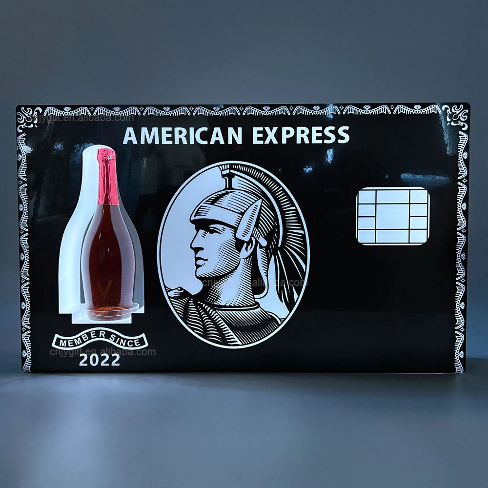Oem Black Card American Baller Express Champagne Glorifier Display Vip Led  Bottle Presenter For Night Club Lounge Party - Buy Led Champagne Light,Led  Bottle Presenter,Oem Black Card American Baller Express Champagne Glorifier