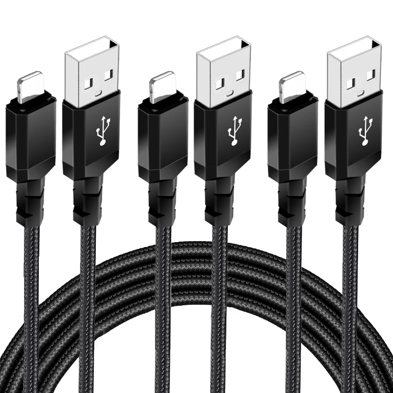 Mobile phone accessories nylon braided 3A type C to type C,2.4A fast charging android data usb cable,PD USB-C cable to lighting.jpg