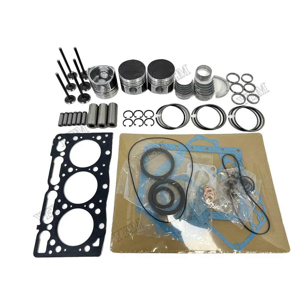 For Kubota D950 New Overhaul Rebuild Kit Gasket + Piston + Ring + Valve + Bearings