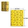 Patrón de perro amarillo 18/rollo 12 seda
