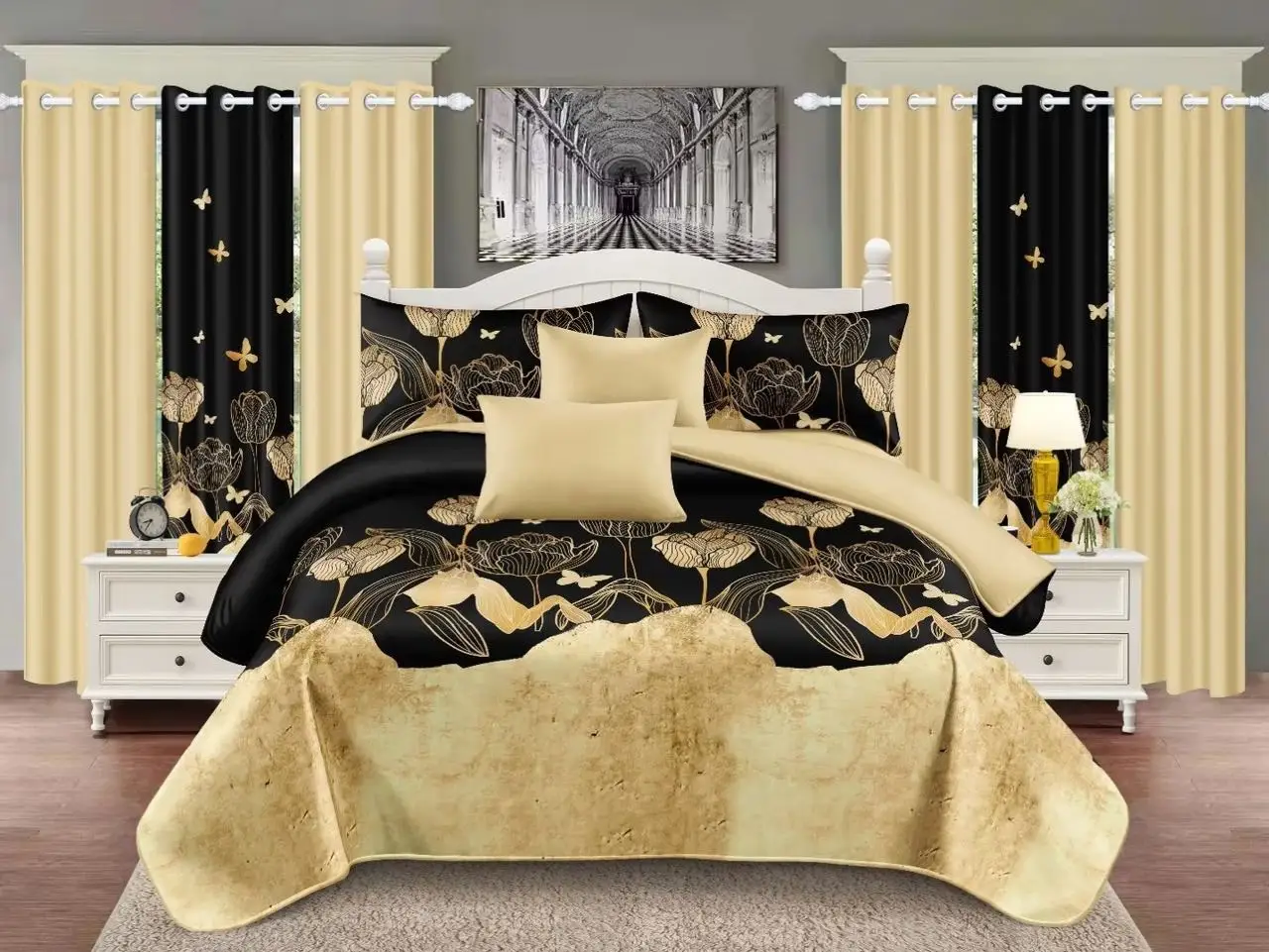 Bed Sheet 6 Pieces Flat Grounding Sheets Curtains And Ultrasonic