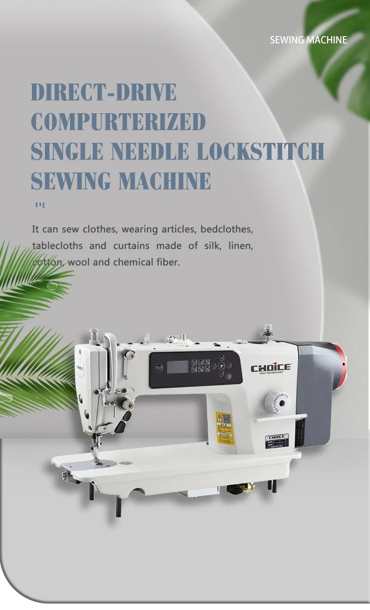 R6S Direct Drive Computerized Single Needle Lockstitch Sewing Machine ...