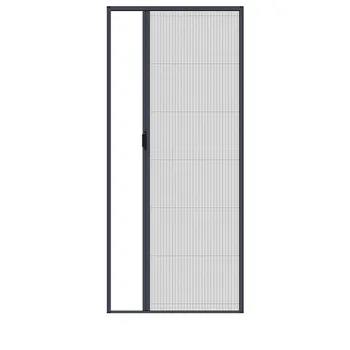 Modern Waterproof Anti-Mosquito Folding Invisible Screen Door Finished Side Opening