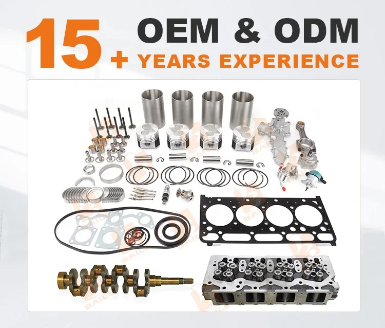 Piston Ring Set 1G790-21053 STD 87mm For Kubota V2203 And V2203-M-DI - Foto 2