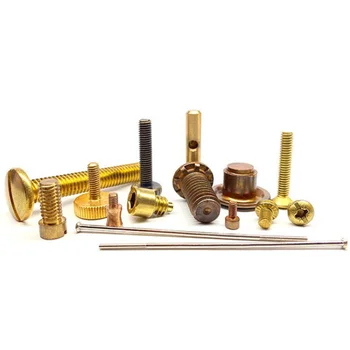 Brass Screw Non-Standard Manufacturer Cross Hexagon Socket round Head Coiled Hair Cup Head Brass Screw