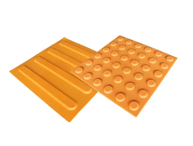 PVC Non-Slip Outdoor Tactile Tiles with Stud Backing Tape for Paving