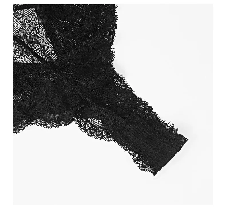 Women Sexy Lace Panties Lace Black Transparent Underwear Girls Thong