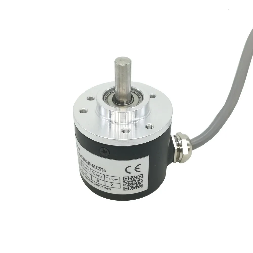 CALT GHS38 Series Incremental Rotary Encoder 200ppr 5V Supply Voltage 6mm Solid Shaft with Line Driver Output