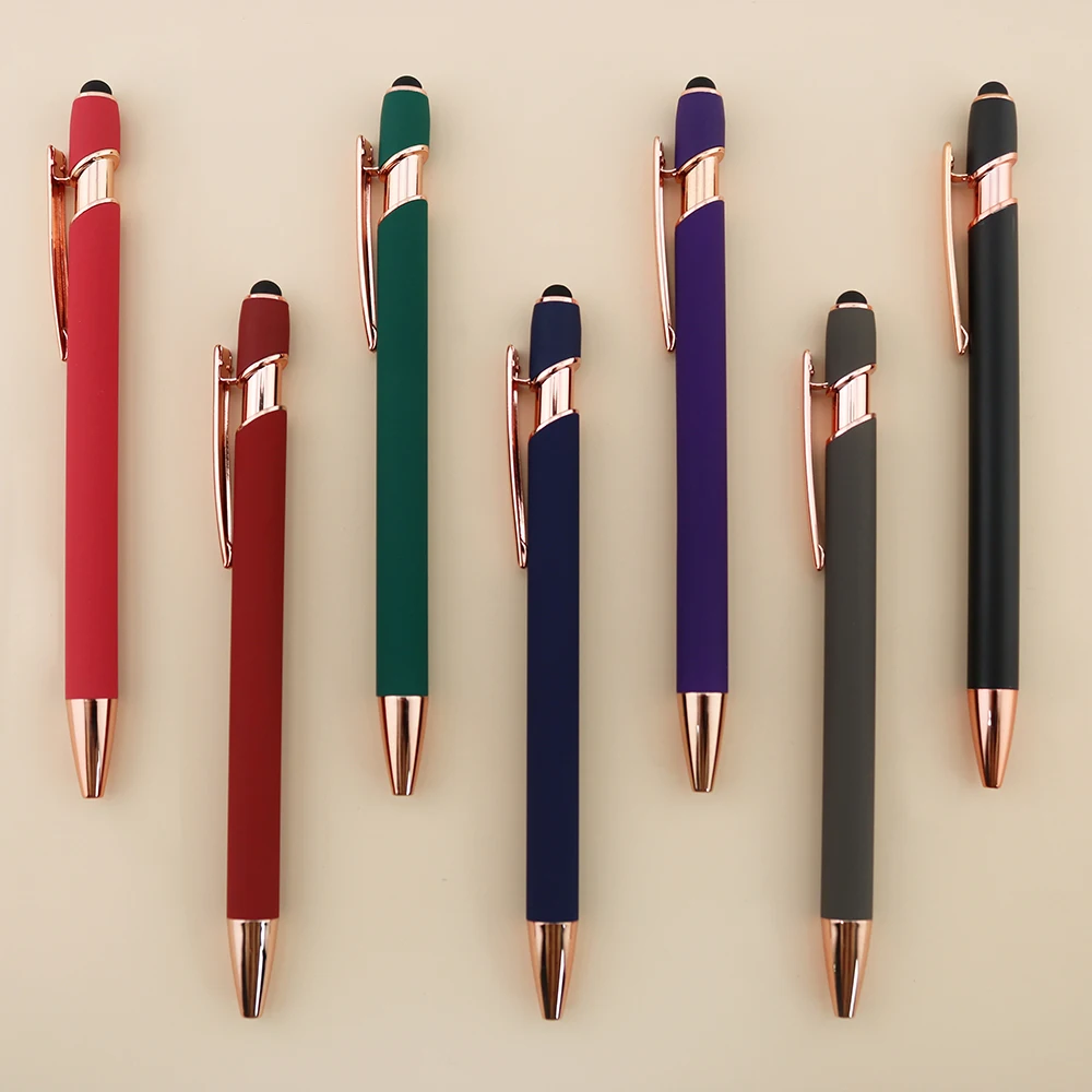 Promotion Advertising Gift 2 in 1 Ballpen Stylus Screen Ballpoint Pen Factory Delivery Metal Pen With Custom Logo