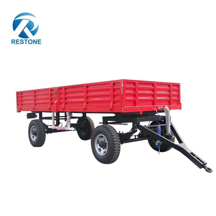 3 Tons 2 Wheel Tractor Dump Trailer Three Way Tipping