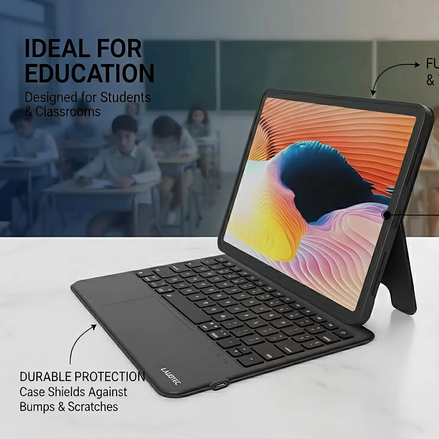 For iPad Pro 11Magic Keyboard Case with Smart Connector Removable Backlit Keyboard for M4/M5 Wholesale OEM/ODM/Private Label