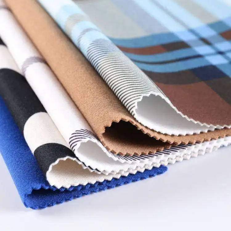 Customer's Designs Softly Touch Textile Printing Check Seta Fabric for Winter Coat