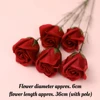 Rose vin rouge roses rouges 5pcs