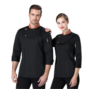High Quality Winter Long Sleeve Fashion Restaurant Chef Coat Uniform Western Hotel Uniform Formal Restaurant Uniforms