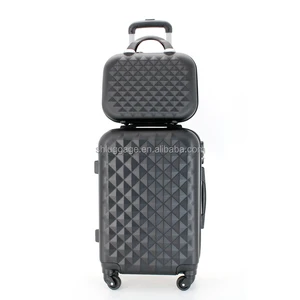 Customize ABS Trolley Travel Bag Luggage Set 4 Piece Suitcase Bag & Cases With14 20 24 28 Size & Caster Wheel