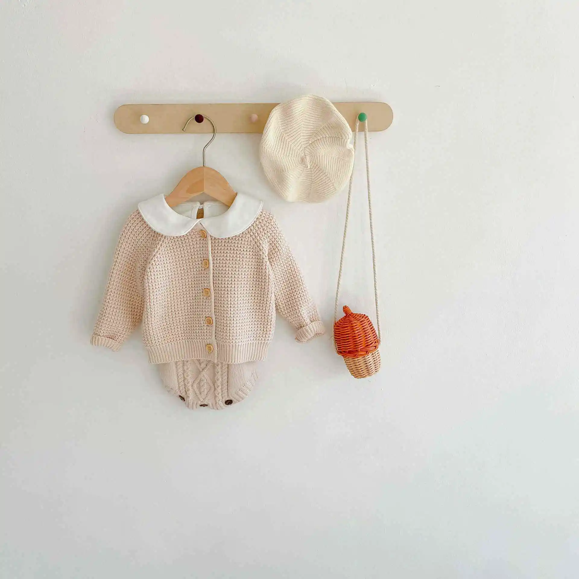 Baby Plain Romper With Tshirts Casual Coat Toddler Baby Girl Cotton