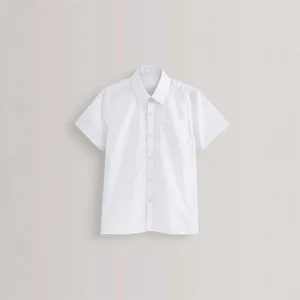 Custom Boys' Short-Sleeve School Uniform Shirt Bulk Order | In-Stock at Overseas Warehouse| Clearance Discount Price