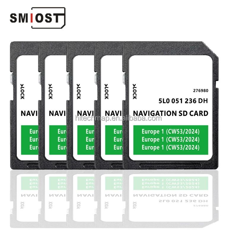 32GB CID SD Map Memory Card 2023 Navigation Car GPS Update Software for Skoda MIB2 Amundsen