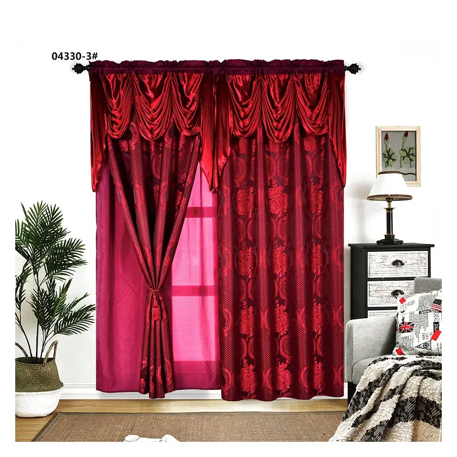 Europa Bedroom Rideaux Window Living Room Curtains Sets Red Quality Valance Buy Quality Valance