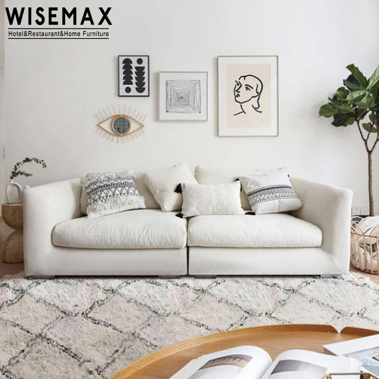 Wisemax Furniture Modern Designer Furniture Modular Sofas Fabric Linen