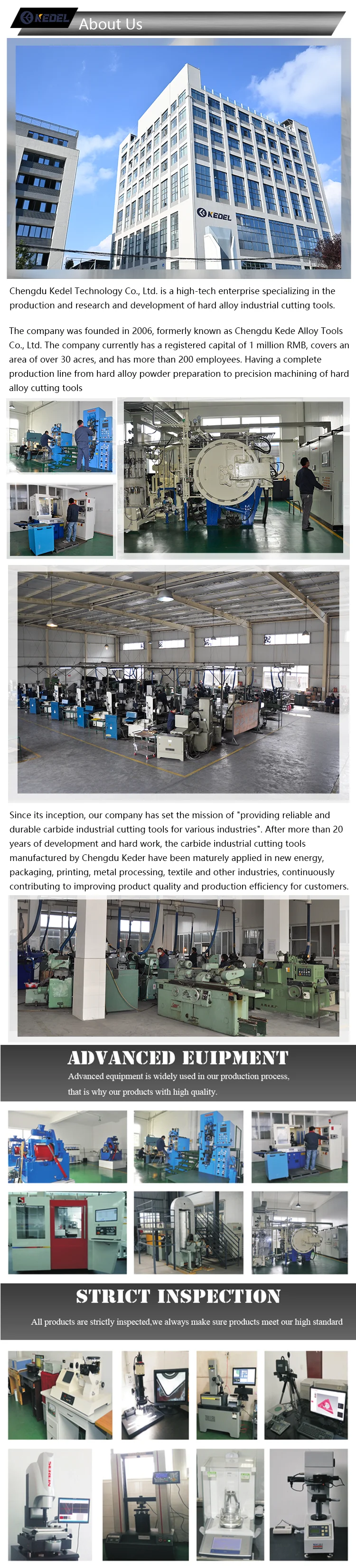 Customized High-Density Tungsten Carbide Brazed Tips with Hardness Range 86.5-93.6 HRA and TRS Range 2000-3800 MPa