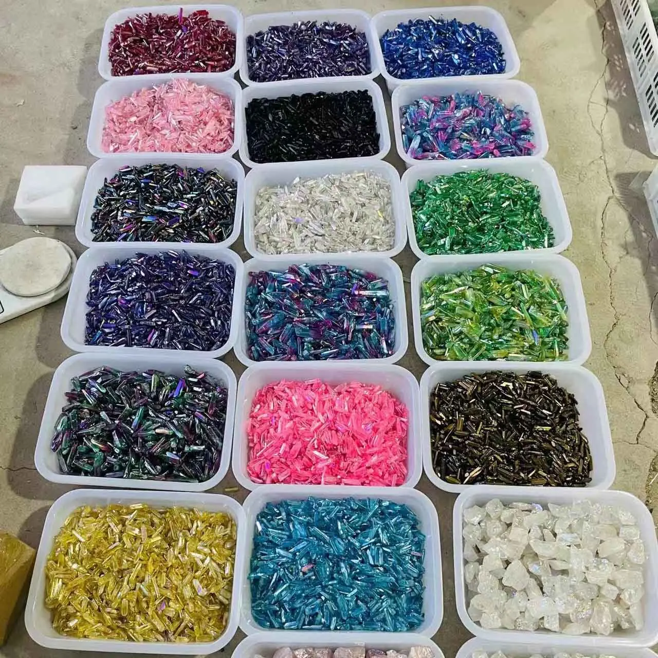 Оптовая продажа, 100 г, полированный Ангел Aura, прозрачный кварцевый кристалл, башня для исцеления