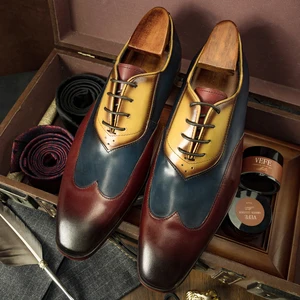 Wholesale Factory Price Good Quality Handmade Italian Style Oxfords Formal Cow Leather Shoes 2026 Hot Sale