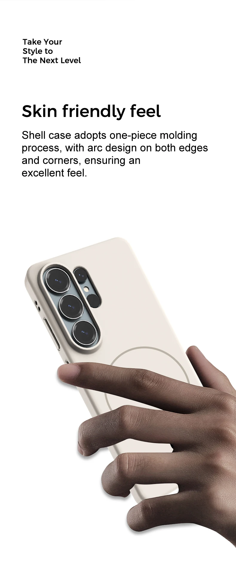 product tpupc phone case with shockproof anti scratch frosted phone bumper wireless charging phone case for samsung s26 ultra-6